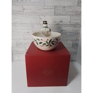 LENOX HOLIDAY SNOWMAN Figural Bowl NEW 🎄